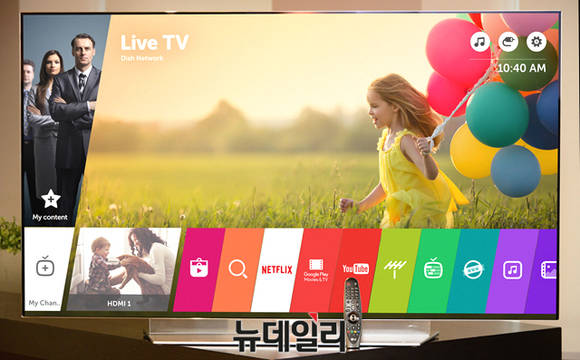 ▲ 웹OS 3.0이 적용된 LG 스마트 TV. ⓒLG전자