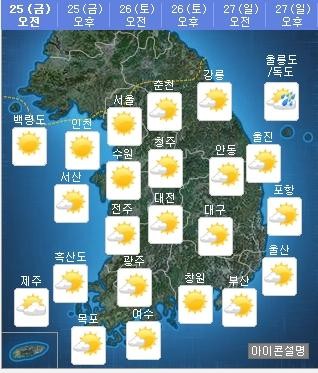 ▲ ⓒ기상청 홈페이지 화면 캡쳐