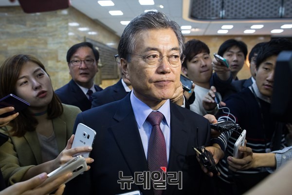 ▲ 더불어민주당 문재인 대표. ⓒ뉴데일리 이종현 기자