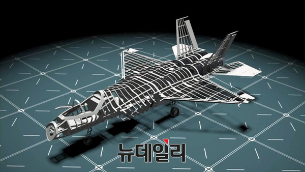 ▲ KF-X의 기골 구조 모습.ⓒ뉴데일리DB