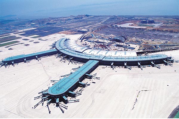 ▲ 인천국제공항 1단계 사업 마무리 직전의 모습. ⓒ인천국제공항 사업 홈페이지 캡쳐