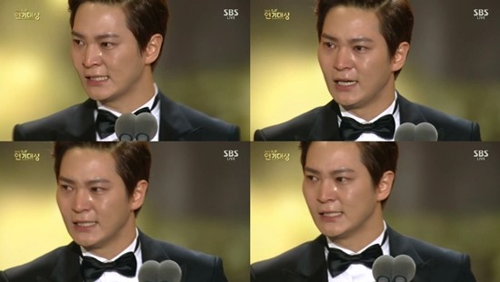 ▲ 'SBS 연기대상' 주원 대상ⓒ방송 장면 캡처
