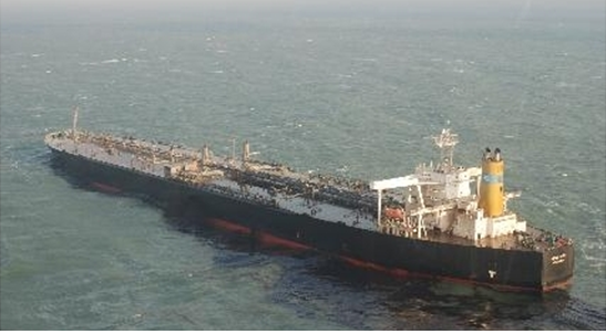 ▲ 허베이스피리트호 기름유출 사진.ⓒ뉴데일리