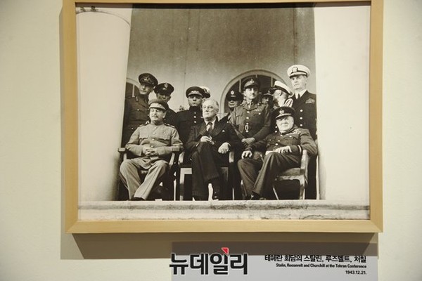 ▲ 테헤란 회담의 스탈린, 루즈벨트, 처칠 1943년 12월 21일ⓒ뉴데일리