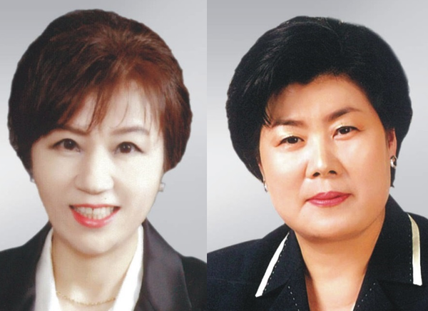 ▲ 사진 왼쪽부터 윤의희, 최광옥 의원 ⓒ충북도의회