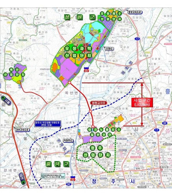 ▲ 청주테크노폴리스 위치도. ⓒ충북도