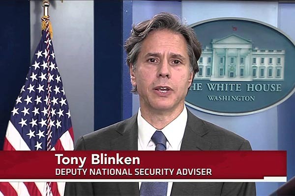 ▲ 토니 블링큰 美국무부 부장관의 백악관 안보담당 부보좌관 당시 모습. ⓒ美공영 PBS 유튜브 채널 캡쳐