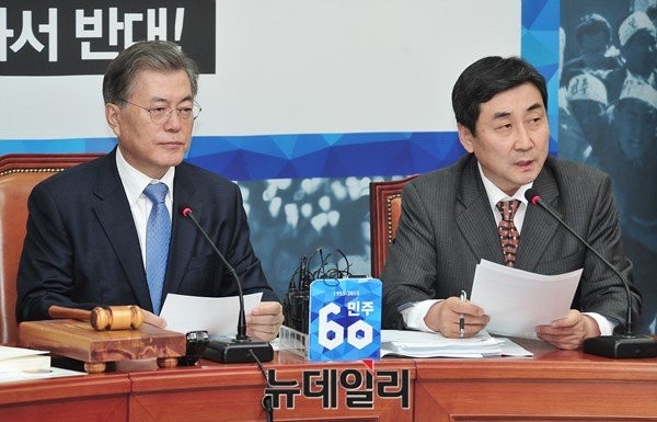 ▲ 더불어민주당 이종걸 원내대표가 최고위원회의에서 모두발언을 하고 있다(자료사진). ⓒ뉴데일리 이종현 기자