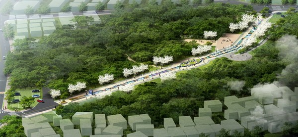 ▲ 송도 송림숲 일대를 송림테마거리 조감도ⓒ포항시 제공