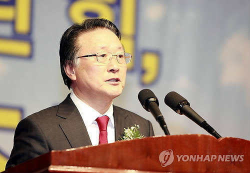 ▲ 취임사하는 김임권 수협중앙회장.ⓒ연합뉴스