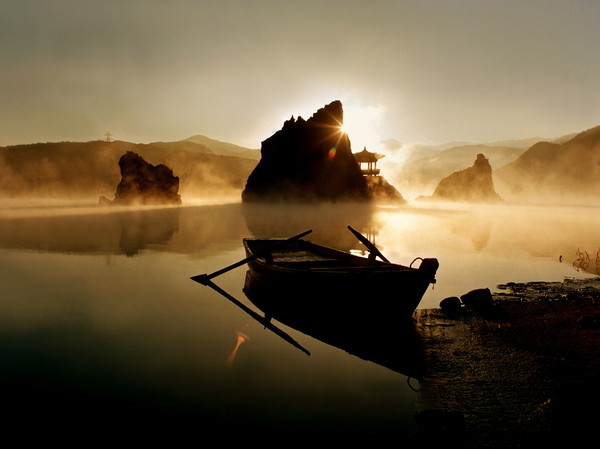 ▲ 단양 도담삼봉 아침 모습ⓒ단양군