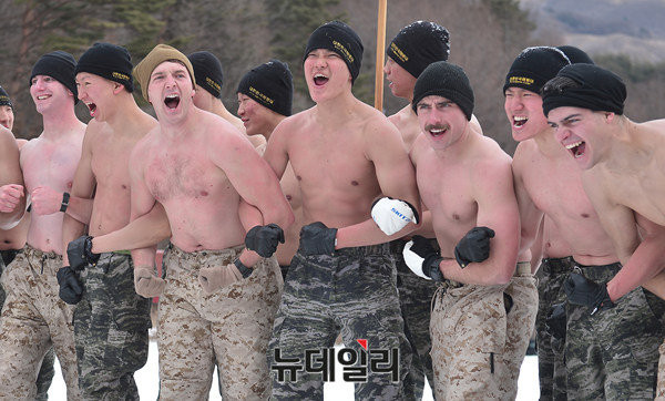 ▲ 한미 해병대가 혹한기 훈련을 실시하고 있다.ⓒ뉴데일리 정상윤 사진기자