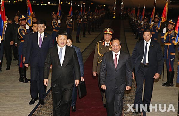 ▲ 이집트를 찾은 시진핑 中공산당 총서기와 압델 파타 엘시시 이집트 대통령. ⓒ뉴시스-신화통신. 무단전재 및 재배포 금지.