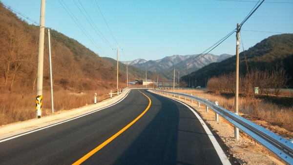 ▲ 확·포장한 군도.ⓒ영동군