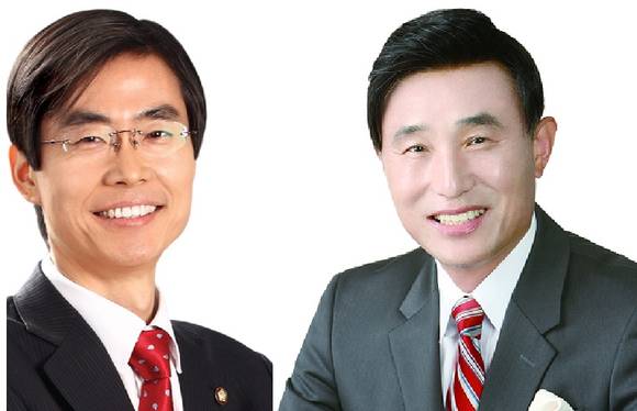 ▲ 부산 사하을에서 본선 같은 예선을 치르고 있는 조경태·이호열 예비후보. ⓒ 조경태, 이호열 후보 블로그