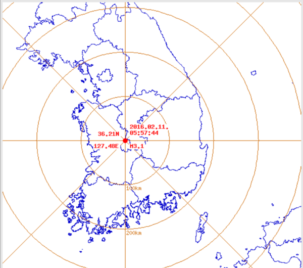 ▲ 사진은 기상청 지진 정밀분석결과.ⓒ 기상청