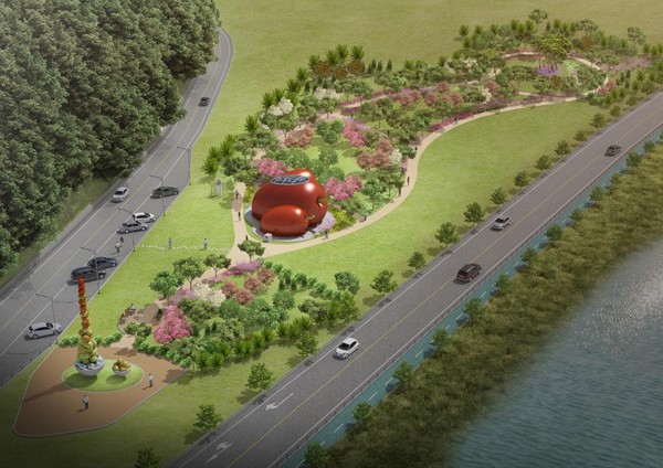 ▲ 대추공원 조감도.ⓒ군위군 제공