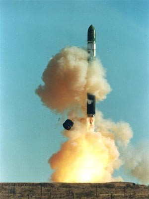 ▲ 舊소련의 대륙간 탄도탄(ICBM) R-36O 발사장면 ⓒ위키피디아 공개사진