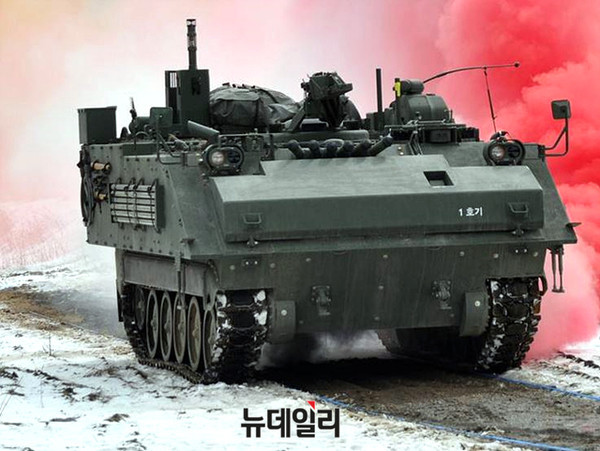 ▲ 신형화생방정찰차. ⓒ뉴데일리DB