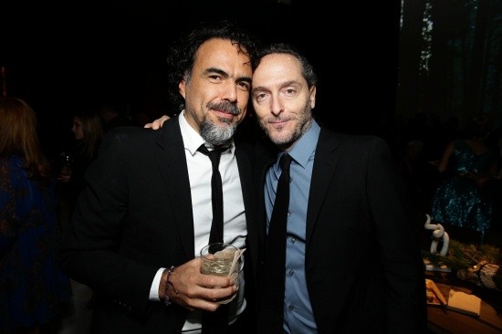 ▲ LA 프리미어에 참석한 알레한드로 G. 이냐리투 감독(좌)과 엠마누엘 루베즈키 촬영감독.