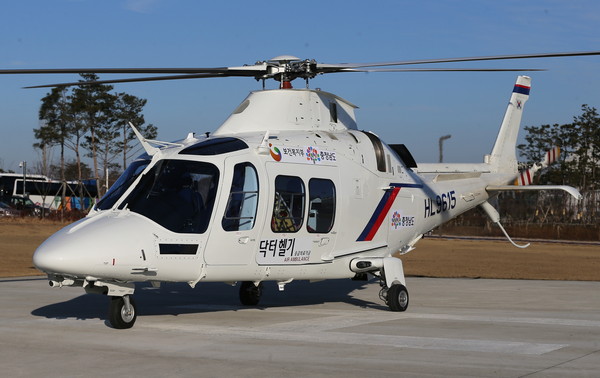 ▲ ‘날아다니는 응급실’ 닥터헬기,ⓒ충남도