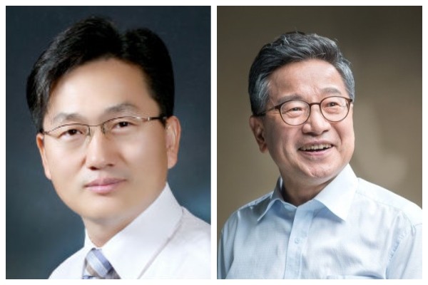 ▲ 왼쪽부터 오성균·권태호 새누리당 충북 청주시 청원구 예비후보.ⓒ오성균·권태호 예비후보 사무소