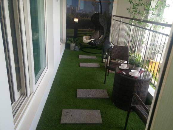 ▲ 1~2층 가구에 적용되는 테라스의 가치가 2천~3천만원 이상인 것으로 나타났다. 사진은 안성아양 시티프라디움에 적용된 테라스 모습.ⓒ뉴데일리경제