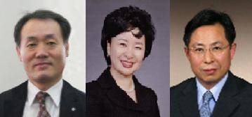 ▲ 수협 지도경제부문 임원진 왼쪽부터 안재문, 강신숙, 김병욱 상임이사.ⓒ수협