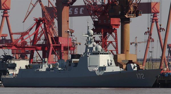 中인민해방군이 '이지스급'이라고 자랑하는 053D급 구축함. 남해함대에도 3척이 배치돼 있는 것으로 알려져 있다. ⓒ위키피디아 공개 사진
