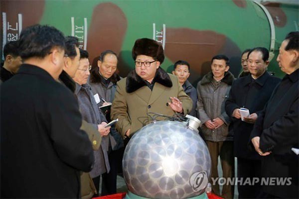 ▲ 北선전매체들은 9일 김정은이 핵무기 개발현장을 시찰한 내용을 보도했다. ⓒ연합뉴스. 무단전재 및 재배포 금지.