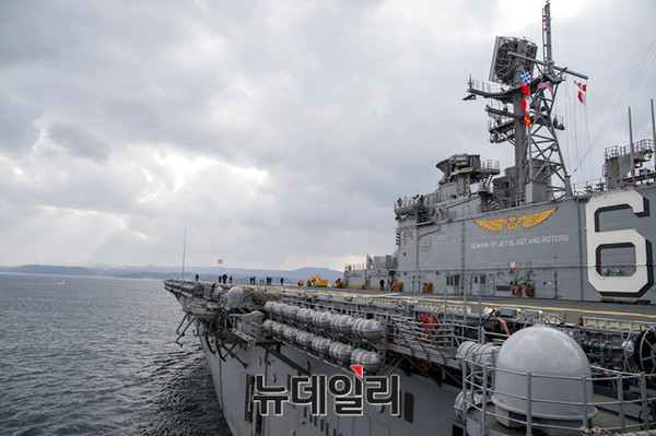 ▲ 미해군 강습상륙함 본험리차드 모습.ⓒ미해군