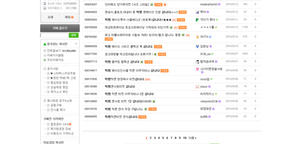 ▲ 네이버 중고나라 카페. ⓒ중고나라 캡쳐