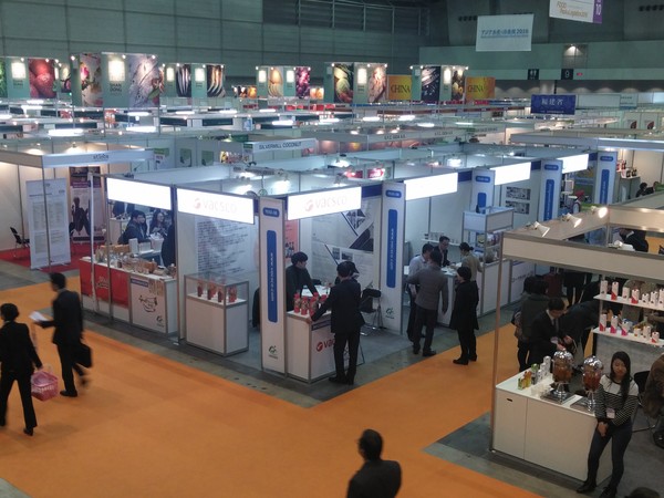 ▲ 지난 8일부터 11일까지 일본 동경에서 열린 ‘FOODEX JAPAN 2016’ 식품전시회에 충북의 8개기업이 참여했다. ⓒ충북도