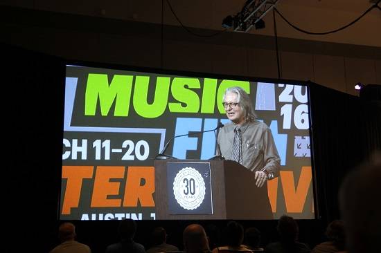 ▲ 해마다 SXSW 인터액티브를 만평처럼 정리해주는 미국의 유명작가 브루스 스털링ⓒ뉴데일리경제