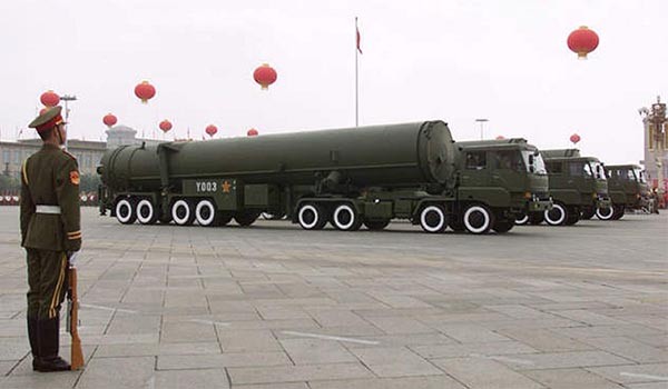 ▲ 中인민해방군의 대륙간 탄도탄(ICBM) DF-31. ⓒ美글로벌시큐리티 화면캡쳐