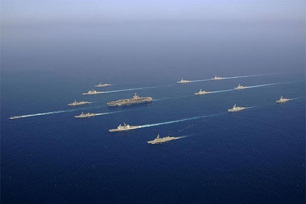 ▲ 존 C.스테니스 항공모함을 중심으로 한 제3항모강습단. 中공산당은 이들을 '포위'했다고 허풍을 떨다 들통이 났다. ⓒUSS 존 C.스테니스 항공모함 전투단 홈페이지