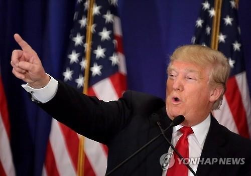 ▲ 후보 지명 안되면 '폭동 일어날 것'이라고 경고를 발하는 트럼프 후보.(연합뉴스)