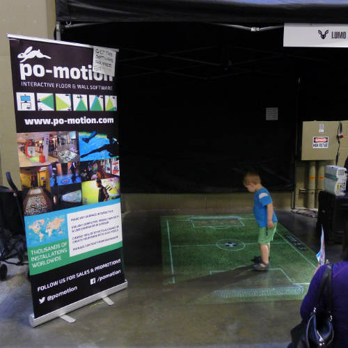 ▲ 인터렉티브하게 축구하는 아이모습ⓒ뉴데일리경제