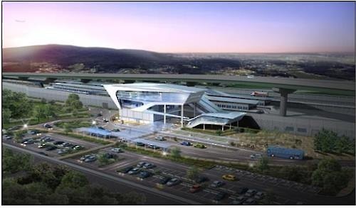 ▲ 오는 26일 개통될 영종역의 모습. ⓒ인천시