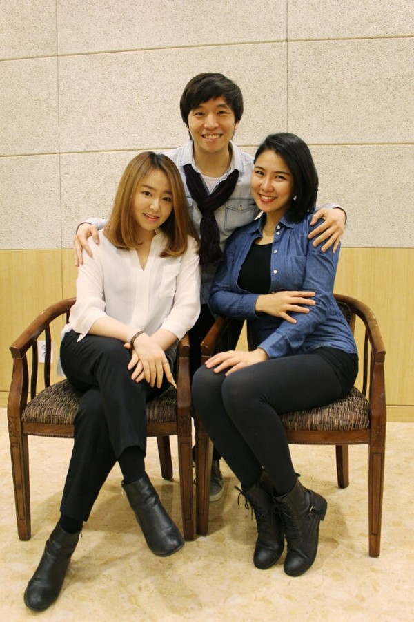 ▲ 배우 김승은(좌), 김득수(중), 홍아름(우).