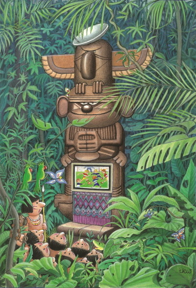 ▲ 사진은 폴란드 작가 니이자벨라 코왈스카 붸초레크의 ‘밀림속의 로봇’.ⓒ세종시교육청