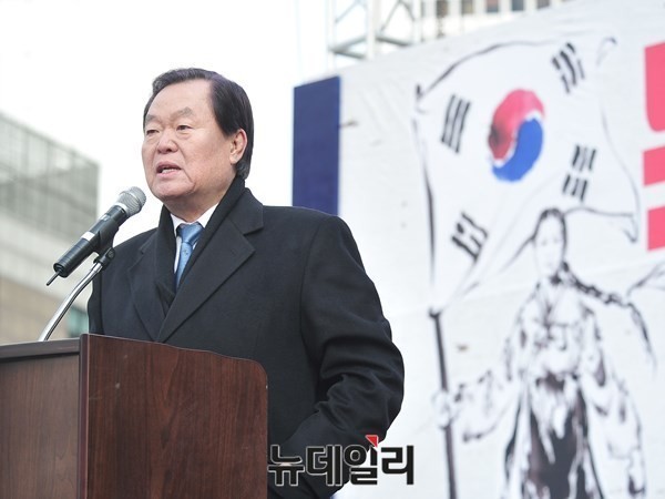 ▲ ▲ 김경재 한국자유총연맹 회장. ⓒ뉴데일리 이종현 기자