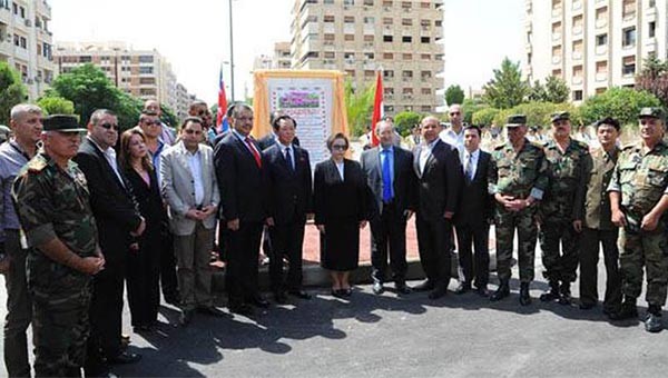 ▲ 시리아의 알 아사드 독재정권은 내전을 겪고 있는 상황에서도 '김일성 공원'을 건설하는 등 북한과의 끈끈한 유대관계를 수 차례 과시했다. ⓒ2015년 8월 '알 자지라' 영문판 보도 캡쳐