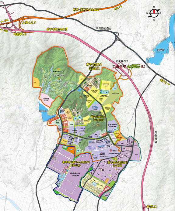▲ 충주기업도시 개발계획도ⓒ충주시