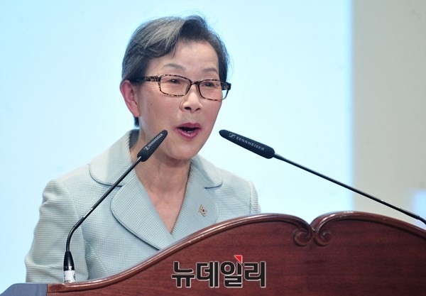 ▲ ▲김길자 대한민국사랑회 회장. ⓒ뉴데일리 이종현 기자