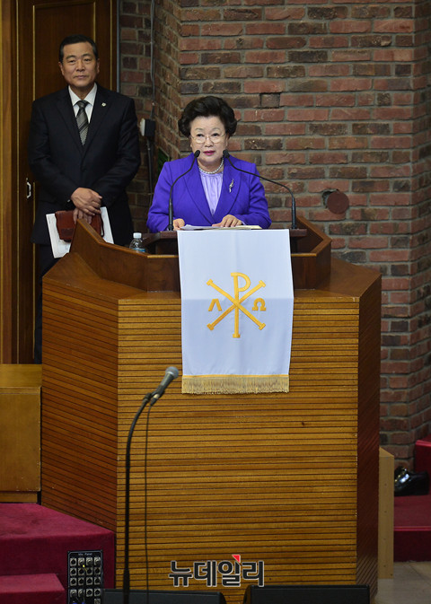 ▲ 한국학중앙연구원 이배용 원장 ⓒ뉴데일리 정상윤