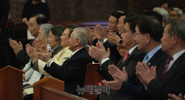 ▲ 축사하는 광림교회 김선도 감독 ⓒ뉴데일리 정상윤
