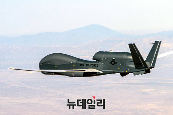 ▲ 미공군의 RQ-4 글로벌호크. 우리군도 2018년부터 도입할 예정이다.ⓒ노스롭 그루먼