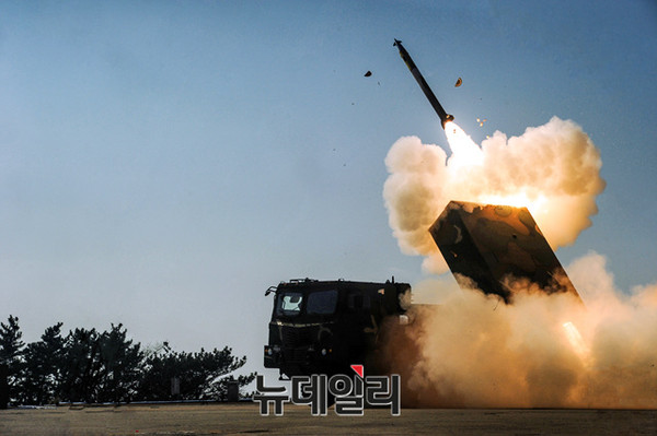 ▲ 차기다련장 천무의 발사 모습.ⓒ뉴데일리DB