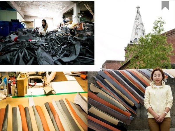 ▲ 'MOI'의  텍스타일 디자이너 손민정이 오는 3월30일부터 열리는 '2016 서울리빙디자인전'에서 버려지는 원단들을 활용한 다양한 커튼-카펫 소재들을 선보인다. ⓒMOI제공